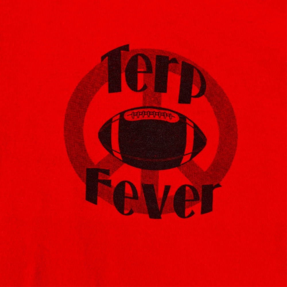 Vintage Y2k Terps vs Virginia Homecoming 2005 T Shirt Adult XL Large Gildan‎ Red - Picture 3 of 14